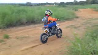 TREINO NA MINI MOTO MXF 50cc PRO RACING [upl. by Leelah]