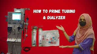 How to prime tubing amp dialyzer DialysisDiary dialysis dialysismachine [upl. by Sascha]