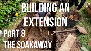 Building a House Extension Part 8  THE SOAKAWAY What Why amp How to Install a Soakaway Drainage Pit [upl. by Nilhtac657]