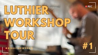 81 Guitar Works Luthier Introduction amp Shop Tour [upl. by Orimisac]