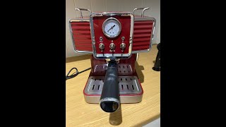 Retro Espresso Maschine  Klarstein Gusto Classico  UNBOXING [upl. by Hanahs]