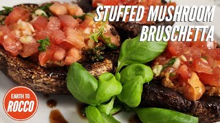 Stuffed Portobello Mushroom Bruschetta Recipe [upl. by Singband984]