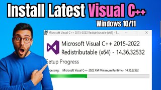 How to Download amp Install Visual C in Windows 1011 2023 NEW [upl. by Naux]