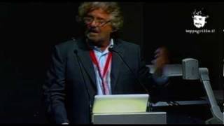 Assemblea azionisti Telecom Italia  intervento di Beppe Grillo [upl. by Siugram]