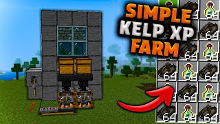 Simple 121 Kelp XP Farm in Minecraft Bedrock MCPEXboxPSSwitchPC [upl. by Lillian376]