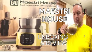 MAESTRI HOUSE MILK FROTHER UNBOXING amp REVIEW [upl. by Rech]