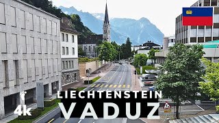 4K Walking in a capital of just 5000 inhabitants Vaduz  Liechtenstein 2024 [upl. by Kecaj619]