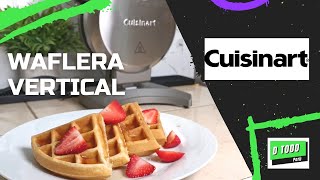 🧇 Crocantes Waffles Belgas 😋 en Waflera vertical Cuisinart 🔝 [upl. by Ecyoj552]