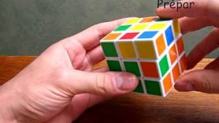 Solution Rubiks cube plus vite  Seconde couronn arête inversée  47 [upl. by Norred]