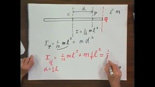 801x  Module 2009  moment of inertia of a rod length l mass m [upl. by Sid987]