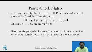 ParityCheck Matrix [upl. by Aremahs619]