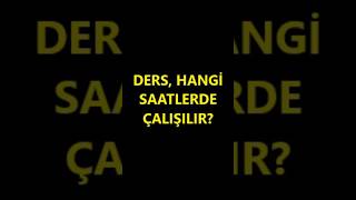 Hangi Saatlerde Ders Çalışılmalı lgs lgstürkçe lgs2025 aratatil [upl. by Fia]