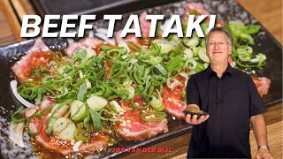 Hoe maak je Japanse Beef Tataki voorgerecht met rund of tonijn recept [upl. by Bengt466]