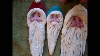 PAPIER MACHE LONG BEARD SANTA FACE how to [upl. by Taub]