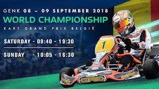 FIA Karting World Championship 2018 Sunday KZ  KZ2  ACADEMY  Genk Belgium [upl. by Gone]