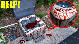 IF YOU SEE BLOOD IN A HOT TUB STAY AWAY AND GET HELP its VERY haunted [upl. by Htiel193]