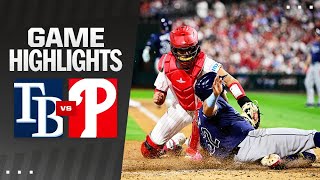 Rays vs Phillies Game Highlights 91124  MLB Highlights [upl. by Okihsoy880]