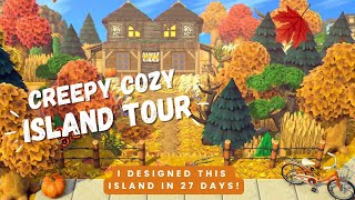 Creepy amp Cozy Witchy Spooky Autumn Halloween Island Tour  Animal Crossing New Horizons  ACNH [upl. by Hernando934]