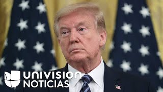 Coronavirus Trump confirma que considera privar de fondos de estímulo a ciudades santuario [upl. by Kurman631]