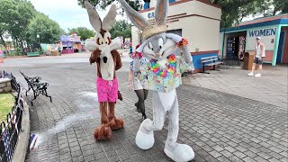 A Rainy amp Empty Day At Six Flags Over Texas  Unusual Dark Ride With Worst Coffee EVER  Summer 2024 [upl. by Jangro836]