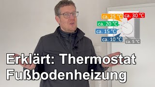 Wie gehts Thermostat der Fußbodenheizung [upl. by Ibson]