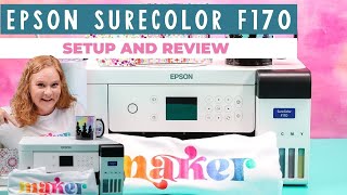 Epson SureColor F170 Setup and Review Sublimation Printer [upl. by Ynattib]