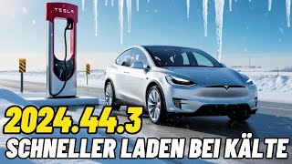 Tesla Software Update 2024443 Schneller laden bei Kälte App Update 4391 Supercharger Meldung [upl. by Eitra7]