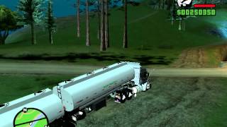 GTA SA com scania 113 bitrem e pente na turbina [upl. by Goodrow884]