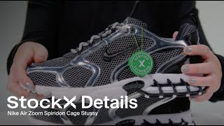 A Close Up Look at the Stussy x Nike Air Zoom Spiridon Cage 2  Details  StockX [upl. by Aneras]