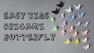 Easy Quick Fast Origami Butterfly Tutorial  Akira Yoshizawa [upl. by Hgierb911]