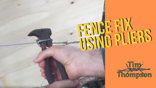 Fixing a Fence Using Only Pliers [upl. by Enovahs917]