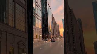 Nothing compares to a sunset drive in ChicagoWacker Drive Chicago IL [upl. by Vijar]