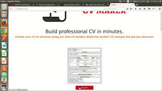 CV Maker FlaskPython Web Application [upl. by Yung]