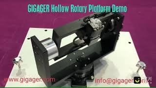 Gigager Hollow Rotary Actuator Demo for Gyro Test Gravity Sensor Test and Electronic Compass Test [upl. by Cirdor]