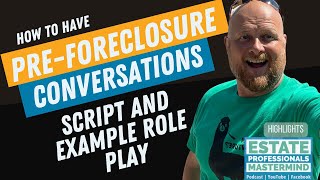 Best Pre Foreclosure Cold Calling Scripts Foreclosure leads Conversation example and breakdown 2022 [upl. by Wolfie]