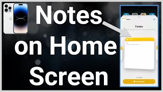 How To Add Notes To iPhone Home Screen [upl. by Hada]