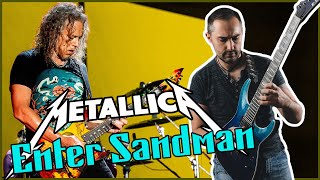 Aprende El Solo Metallica Enter Sandman tutorial Guitarra eléctrica [upl. by Sulienroc]