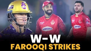 W  W  Fazalhaq Farooqi Strikes  Islamabad United vs Quetta Gladiators  Match21  HBLPSL 8  MI2A [upl. by Bertle]