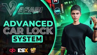 FiveM Advanced Car Lock Script  QBCore  ESX  2024 Vehicle Keys [upl. by Ecart709]