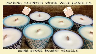 How to Make Wood Wick Scented Candles  Sourcing Unusual Vessels  Ellen Ruth Soap [upl. by Alegnasor]