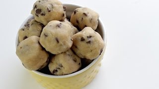 How To Make Cookie Dough Bites  No Bake Recipe amp 7 Ingredients ONLY [upl. by Nnylak]