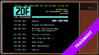 1 Minute Videotext ARDZDF vom 27121983 [upl. by Aihsoem]