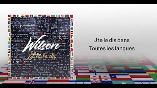 WILSON  JTE LE DIS Lyrics Video [upl. by Htebazile]