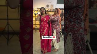 How to wear saree within 2 minutes ❤️ bollywood saree love saasbahu [upl. by Usanis]