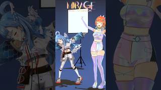 Dancing to MIRAGE with smol KoboKanaeru  miragechallenge shorts [upl. by Betthel]