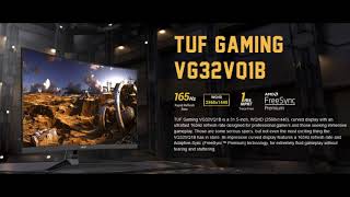 ASUS TUF Gaming VG32VQ1B 315” Curved Monitor WQHD 165Hz1ms asus tuf vg32vq1b Review [upl. by Aleek]