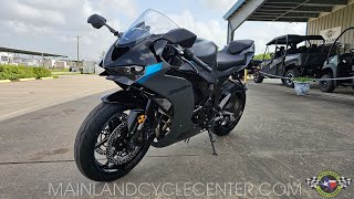 2025 KAWASAKI ZX6R 636 WALKAROUND IN METALLIC MATTE DARK GRAY  EBONY [upl. by Geffner]