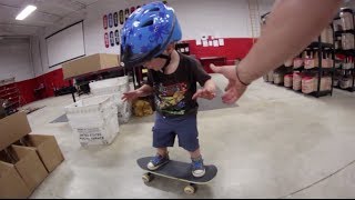 2 YEAR OLD SKATEBOARDER SHREDS [upl. by Locke723]