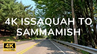 4K Drive From Issaquah to Sammamish  Washington USA [upl. by Vilhelmina]