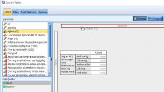 Del 3  SPSS Statistics Custom Tables flera nivåer i tabell [upl. by Nally]